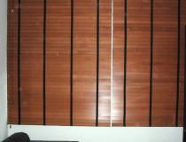 Persiana Horizontal de Madeira Natural 50mm c/ Fita e Bandô